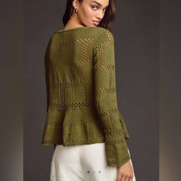 Anthropologie Olive Green Sweater - Picture 3 of 12